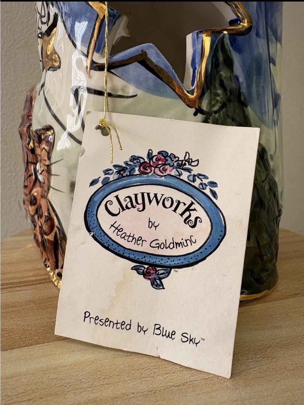 The Stargazer - Blue Sky Claysorks by Heather Goldminc Tea Light 2000 - Picture 6 of 13